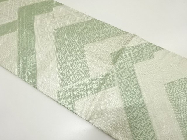 JAPANESE KIMONO / FUKURO OBI / ZENTSU / SAGANISHIKI / WOVEN RHOMBUS